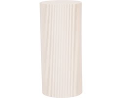 Housevitamin Bijzettafel Pilaar – Cylinder – Zand – MDF – 30×30×65 cm – Displayzuil – Nachtkastje & Side Table