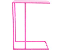 Housevitamin-Bijzettafel - Sofa - Metaal - Neon Roze - 45x30x60cm