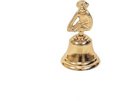 Housevitamin Butler Bel - Aap - goud- 6x6x10cm
