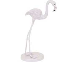 Housevitamin Flamingo Ornament - Metaal - 9x7,5x19,5cm - Lila