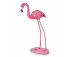 Housevitamin Flamingo Ornament - Metaal - Neon Pink 9x7,5x19,5cm