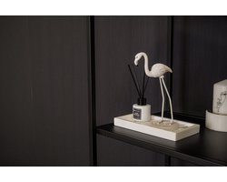 Housevitamin Flamingo Ornament - Metaal - Zand - 9x7,5x19,5cm