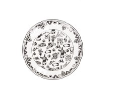 Housevitamin Gebaksbord - Dutch Black - Newbone China - Ø15cm - Holland Design