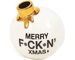 Housevitamin Geometrische Bijzettafel- Wit h 38 cm