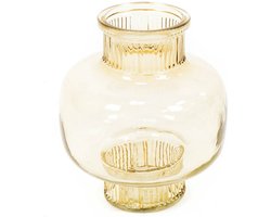 Housevitamin - Glazen Vaas - Amber - 17x20cm