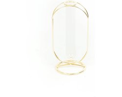 Housevitamin Goud Metalen Vaasje-Ovaal- 9.5x21,5cm