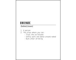 Housevitamin Home Woordenboek Poster-A3