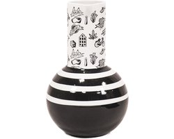 Housevitamin Kan Vaas - Dutch Black - 17,5x17,5x27,5cm