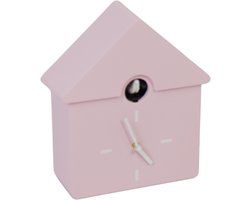 Housevitamin- Klok- Wandklok Koekoeksklok - Licht Roze - 24x27x9cm