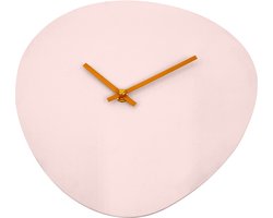 Housevitamin- Klok - Wandklok Organisch- Roze/ Oranje - 30x30x0,5 cm