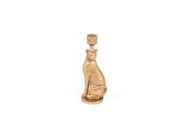 Housevitamin Luipaard kandelaar- goud - 10x10x26 cm