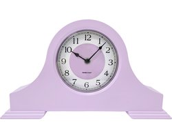 Housevitamin Mantelklok Lila – Moderne Design Klok met Retro Look – 36 × 8,5 × 20 cm