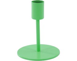 Housevitamin Metalen Gekleurde Kaarshouder-Kandelaar - Basic- Groen- 8x8x10m