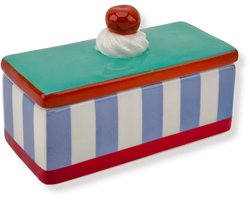 Housevitamin - Opbergpot - Tompouche - Blauw/Paars - Dolomiet - 14x6x6cm
