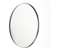 Housevitamin Ronde Metalen Spiegel - Staal Rand 3cm 80cm Dia - Staal Zwart 80cm - meest populaire maat