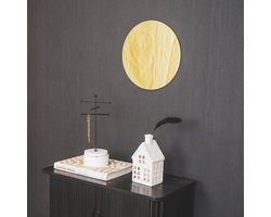 Housevitamin Ronde Spiegel - Badkamer Spiegel - Goud - Design - 30cm - Spiegel 30 Dia