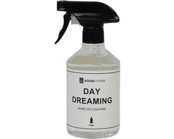 Housevitamin Roomspray Day Dreaming – Bloemengeur – 500 ml – Luxe Huisparfum – Interieurspray – Geurspray voor Woonkamer, Toilet & Badkamer