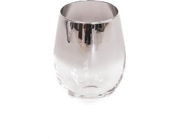 Housevitamin Set van 2 Zilveren Sparkle Drinkglazen-9,5 x12 cm