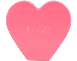 Housevitamin Sierbeeld- Snoephart 'LOVE'- Keramiek- Neon Roze- 20x4x18,5cm