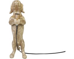 Housevitamin-Teckel-Lamp-Tafellamp-Goud-gouden-Hond-10x15x38cm-teckellamp- Teckel Lamp - Goud-10x15x38cm