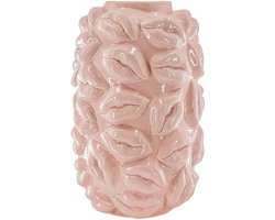 Housevitamin - Vaas Lippen - Keramiek - Eyecatcher - Licht Roze - 17x17x27cm