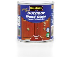 Hout Beits - Buitenafwerking - Bescherming Hout - Satijn Finish - 250ml - Teak