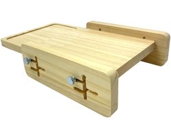 Hout materiaal - broodsnijder hulpmiddelen - thuis keuken tafel broodsnijder - handige rek - bagel snijmachine split