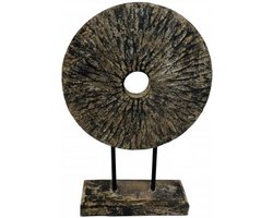 Hout ornament op voet - Beeld op Voet - Ornament - Ornament Bali - woningdecoratie - decoratie - woning -  vensterbank decoratie