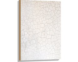 Hout - Stenen Textuur in Wand - 50x75 cm - 9 mm dik - Foto op Hout (Met Ophangsysteem)