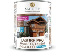 Houtbescherming Lazuur - Buitenbeits Satijn - Hout Verfraaien - UV Weerbestendig - 1 Liter - Donkere Eik