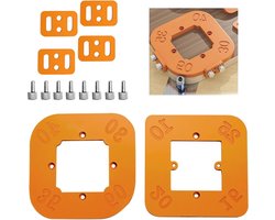 Houtbewerking freessjablonen 2 stuks R10-R50 radius voor bovenfrees