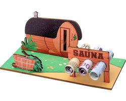 Houten 3D kaarten voor sauna's, gezonde decoraties en mini sauna accessoires voor ontspanning en wellness