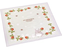 Houten Aardbeien Lunchdoek XL - 52x52 cm - Herbruikbare Brooddoek en Picknickkleed