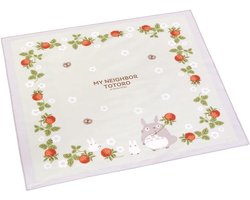 Houten Aardbeien Lunchdoek XL - 52x52 cm - Herbruikbare Brooddoek en Picknickkleed
