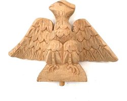 Houten Adelaar meubelornament 16x11cm