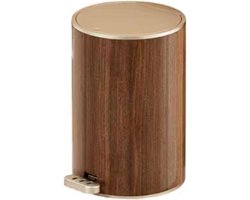 Houten afvalbak - Prullenbak deksel - Afval opruimen - Natuurlijk materiaal - 21 x 28 x 22cm - Houtkleur