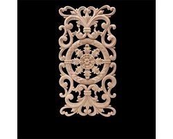 Houten Applicatie - Decoratief Houtsnijwerk - Meubels Decoreren - Europees Stijlontwerp - 1 Stuk - Houtkleur