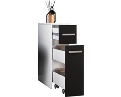 Houten badkamermeubel Midikast Badkamer Toilet Badkamermeubel Lade Nichekast Zalo