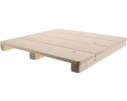 Houten Badmat - Douche Vloermat - Veiligheid Natte Ruimtes - Verhoogd Vochtwerend Platform - 40 x 40 x 4 cm