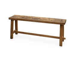 Houten Bankje 100 cm - Rustiek Teakhout