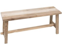 Houten Bankje 100 cm - Teakhouten Bankje - Sfeervol & Compact Bankje voor elke Ruimte