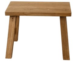 Houten Bankje 50 cm - Rustiek Teakhout - Teakhouten Bankje - Authentieke Warmte voor Elke Ruimte