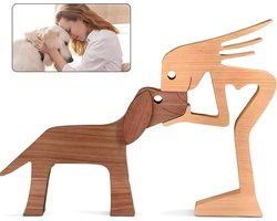 Houten Beeldjes voor Heren en Honden - Handgemaakte Houten Beelden en Sculpturen