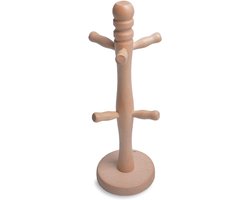 Houten Bekerhouder - Mokkenboom Kopjesstandaard - Keuken Organiseren - FSC Gecertificeerd Hout - Voor 6-12 Kopjes - Licht