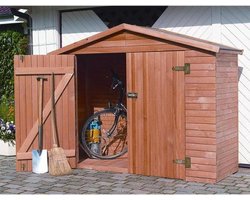 Houten berging voor fietsen 227 x 82 x 173 cm
