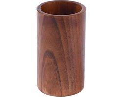 Houten Bestekhouder voor keuken en restaurantopslag, retro design, voor lepels en eetstokjes - 15 x 9 cm