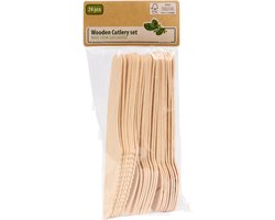 Houten bestekset