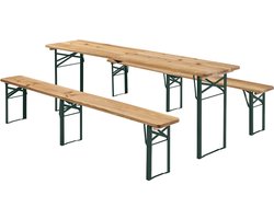 Houten Biertafelset / Bierbank Passau - 3-delig - Inklapbaar