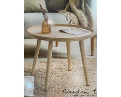 Houten BijzetTafel | 50 x 50 x 38 cm | FSC®-gecertificeerd hout |