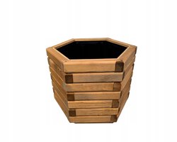 Houten Bloempot Fluweel 50x43x60 cm - Pinia